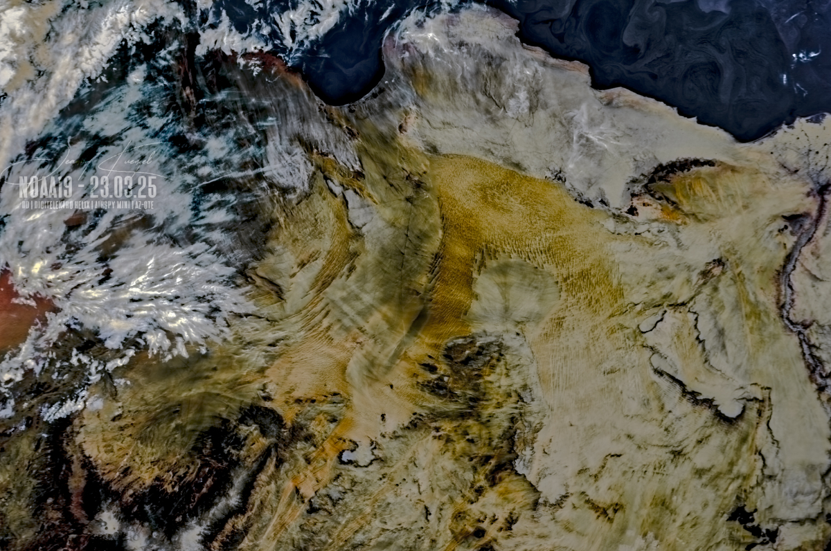 3.25 NOAA19 A avhrr 3 AVHRR 3b45 IR False Color A4